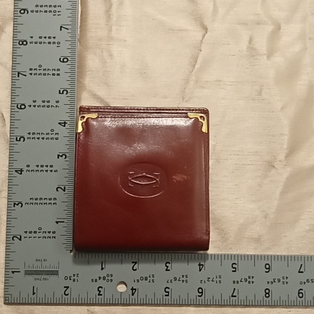 Cartier Brown and Gold Key & Card Holder